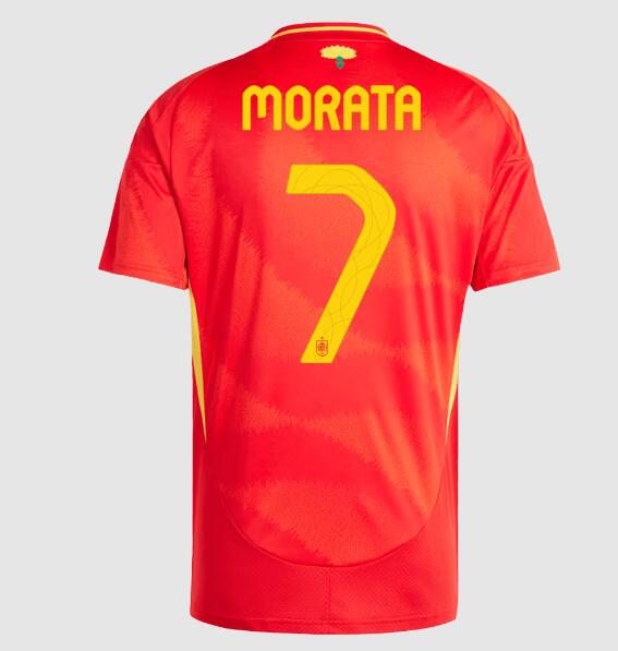 (image for) MORATA #7 Spain Home Jersey Euro 2024